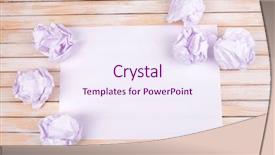  Presentation with white sheet - Presentation theme enhanced with sheet of white paper background and a sky blue colored foreground