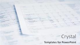  Presentation with dirty sheets - PPT theme with sheets-of-peper-with-table background and a sky blue colored foreground