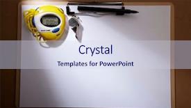  Presentation with whistle - Beautiful slides featuring sheets soccer - digital stop watch with silver backdrop and a  colored foreground