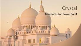  Presentation with abu dhabi - Presentation with sheikh-zayed-grand-mosque background and a lemonade colored foreground