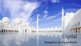  Presentation with zayed - Colorful PPT layouts enhanced with sheikh zayed mosque in abu backdrop and a  colored foreground