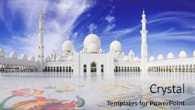  Presentation with zayed - Cool new presentation with sheikh zayed mosque in abu backdrop and a  colored foreground
