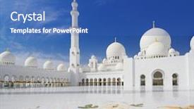  Presentation with zayed - Amazing PPT theme having sheikh zayed mosque in abu backdrop and a  colored foreground