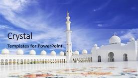 Presentation with zayed - Presentation having sheikh zayed mosque in abu background and a  colored foreground