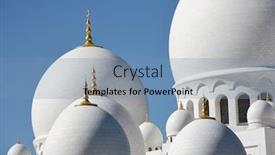  Presentation with abu dhabi united arab emirates - Cool new presentation theme with sheikh-zayed-mosque-in-abu backdrop and a teal colored foreground