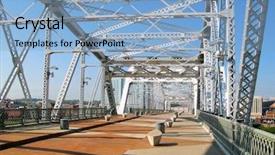  Presentation with pedestrian - Slides enhanced with shelby street bridge in nashville background and a light blue colored foreground