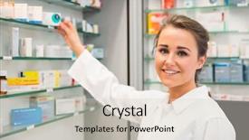  Presentation with hospital pharmacy - Amazing theme having shelf at the hospital pharmacy backdrop and a lemonade colored foreground