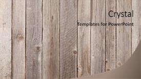  Presentation with wood - PPT theme featuring shelf in front of wooden background and a coral colored foreground