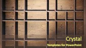  Presentation with dust - Cool new PPT theme with shelf with dust and cobweb backdrop and a tawny brown colored foreground