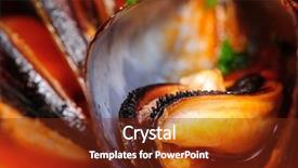  Presentation with rustic - PPT layouts with shell fish - mussels in italian rustic style background and a  colored foreground