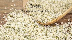  Presentation with hemp - Amazing presentation theme having shelled hemp seed hearts on a wooden rustic scoop backdrop and a soft green colored foreground