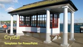  Presentation with passengers - Audience pleasing PPT layouts consisting of shelter-for-passengers-waiting backdrop and a violet colored foreground