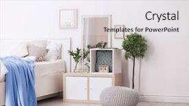  Presentation with neonatal intensive care unit - PPT theme having shelving unit used as wardrobe background and a white colored foreground