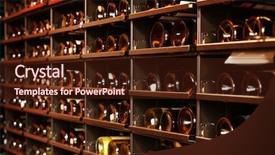  Presentation with wine tasting - Cool new slides with shelving with wine bottles backdrop and a  colored foreground