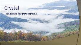  Presentation with virginia - PPT theme with shenandoah national park virginia background and a sky blue colored foreground