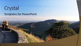  Presentation with shenandoah - Amazing theme having shenandoah national park at the fall a mountain view backdrop and a light blue colored foreground