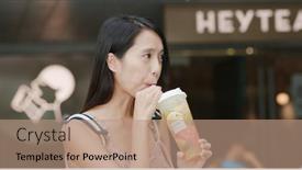  Presentation with green city - 