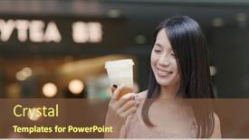  Presentation with green city - 