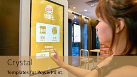  Presentation with kiosk - Cool new slide deck with shenzhen-china-circa-april-2019 backdrop and a yellow colored foreground