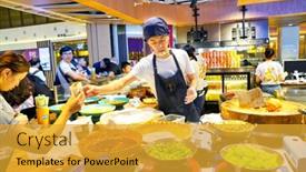  Presentation with china food - Presentation featuring shenzhen-china-circa-april-2019 background and a gold colored foreground