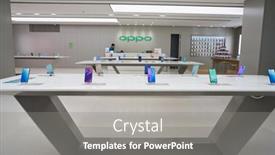  Presentation with consumer electronics - Beautiful slide deck featuring shenzhen-china-circa-april-2019 backdrop and a gray colored foreground