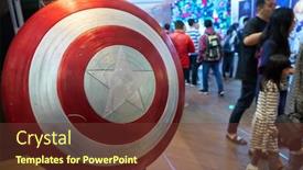  Presentation with china america - Presentation theme consisting of shenzhen-china-circa-april-2019 background and a tawny brown colored foreground