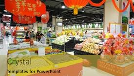  Presentation with china economic - Presentation having shenzhen-china-february-04-2015 background and a yellow colored foreground