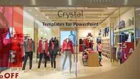  Presentation with china shopping - Audience pleasing presentation consisting of shenzhen-china-february-05-2016 backdrop and a coral colored foreground