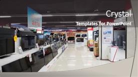  Presentation with china economic - Presentation design with shenzhen-china-jan-19-shopping background and a dark gray colored foreground