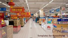  Presentation with retail walmart - Beautiful presentation featuring shenzhen-china-jan-22-walmart backdrop and a mint green colored foreground