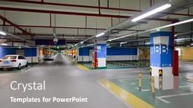  Presentation with china economic - Presentation theme with shenzhen-dec-16-underground-parking background and a gray colored foreground