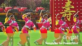  Presentation with china culture - Presentation theme having shenzhen-january-22-chinese-new background and a seafoam green colored foreground