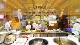  Presentation with china economic - PPT theme featuring shenzhen-oct-28-restaurant-interior background and a gold colored foreground