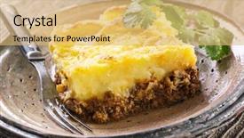  Presentation with shepherd sheep on shoulder - Cool new theme with shepherd's pie backdrop and a yellow colored foreground