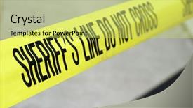  Presentation with sheriff - Presentation theme having sheriff line do not cross background and a yellow colored foreground