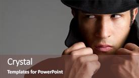  Presentation with sherlock - Colorful PPT layouts enhanced with sherlock holmes - suspicious young man backdrop and a tawny brown colored foreground