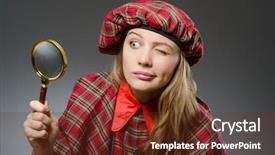  Presentation with clothing - Audience pleasing PPT layouts consisting of sherlock holmes - woman wearing traditional scottish clothing backdrop and a tawny brown colored foreground