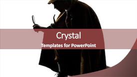  Presentation with sherlock - Slides featuring sherlock holmes silhouette in studio background and a red colored foreground