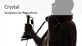  Presentation with sherlock - Beautiful PPT theme featuring sherlock holmes silhouette backdrop and a white colored foreground