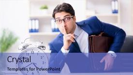  Presentation with gold rush finding panning - Colorful slide deck enhanced with shhh - businessman in rush trying backdrop and a teal colored foreground