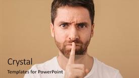  Presentation with confident - Colorful PPT theme enhanced with shhh - portrait of a confident young backdrop and a coral colored foreground