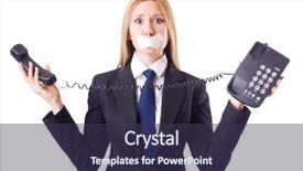  Presentation with mouth - Theme enhanced with shhh - woman with her mouth sealed background and a tawny brown colored foreground