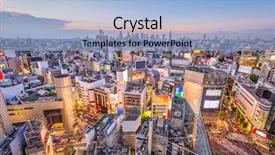  Presentation with tokyo - Amazing slide set having skyline billboard - shibuya tokyo japan crosswalk backdrop and a light blue colored foreground