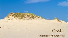  Presentation with sea - Amazing presentation theme having shifting dunes near baltic sea in leba poland backdrop and a lemonade colored foreground