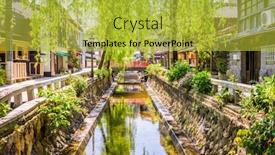  Presentation with canal - Cool new slides with shimoda-japan-on-perry-road backdrop and a yellow colored foreground