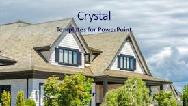  Presentation with roofing shingles - Presentation consisting of roofing shingles - roof of the house background and a sky blue colored foreground