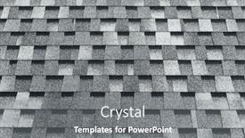  Presentation with shingles roof - Cool new presentation with shingles-flat-polymeric-roof-tiles backdrop and a gray colored foreground