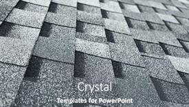  Presentation with shingles roof - Slide set having shingles-flat-polymeric-roof-tiles background and a gray colored foreground