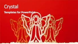  Presentation with ornament - Audience pleasing slides consisting of shining angel - christmas ornament background very shallow backdrop and a  colored foreground
