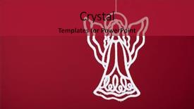  Presentation with christmas borders ornament border - Slide deck featuring shining angel - christmas ornament background very shallow background and a  colored foreground